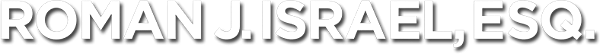 Roman J. Israel, Esq. logo
