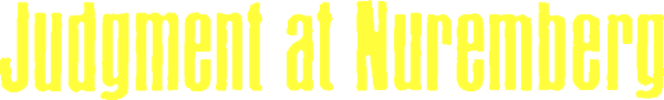 Judgment at Nuremberg logo